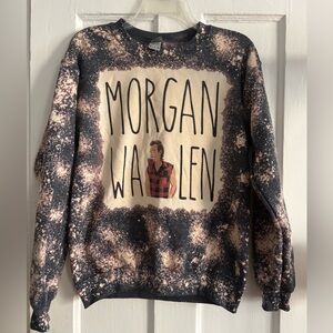 Morgan Wallen Womens Small Bleach Splatter Sweatshirt Country Music